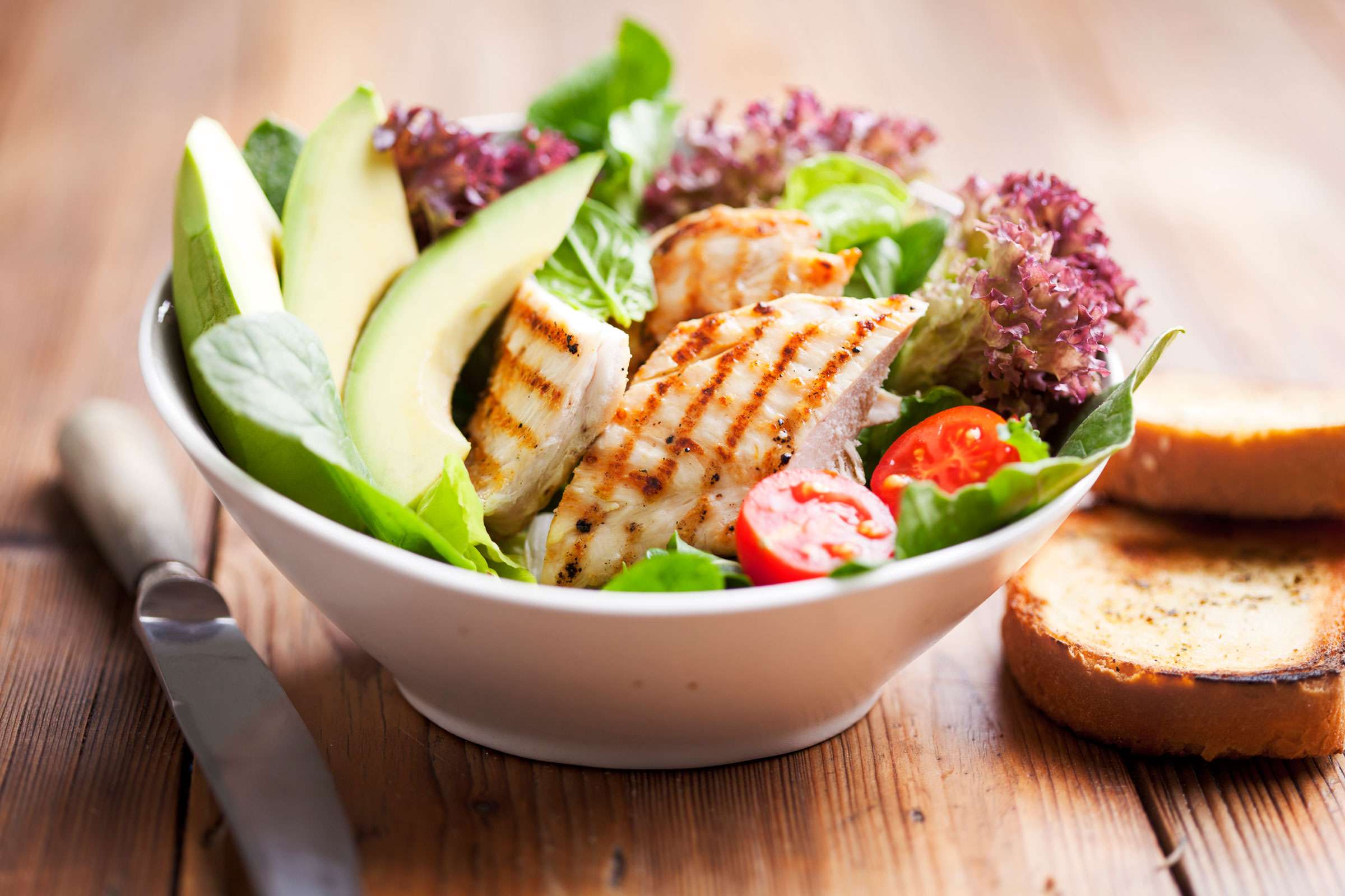 Chicken Salad with Tomatoes and Avocado